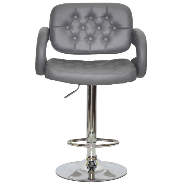 Барный стул Onder Mebli Gor BAR CH-BASE Серый 1001 Экокожа-1