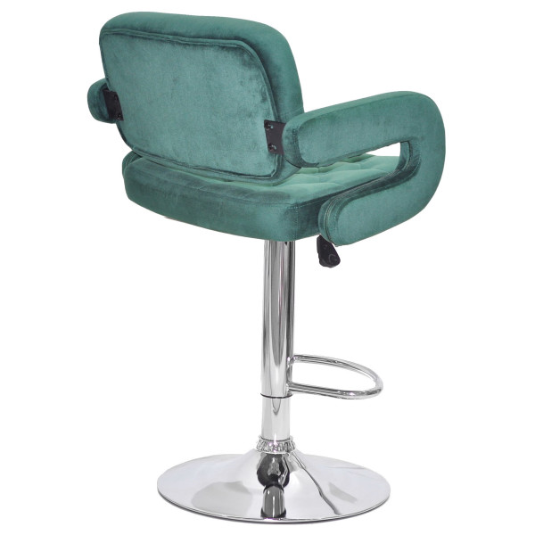Барний стілець Onder Mebli Gor BAR CH-BASE Зелений B-1036 Оксамит-3