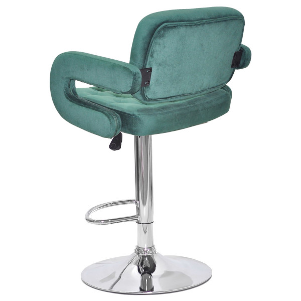 Барний стілець Onder Mebli Gor BAR CH-BASE Зелений B-1036 Оксамит-4