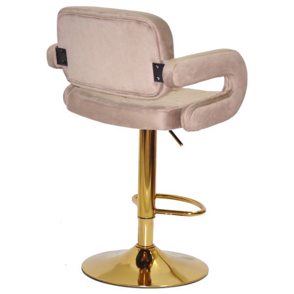 Барный стул Onder Mebli GOR BAR GD-BASE Кофейный B-1042 Бархат-3
