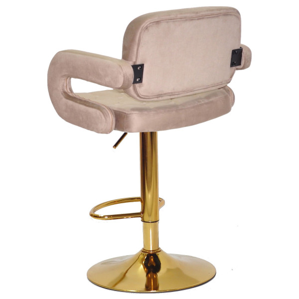 Барный стул Onder Mebli GOR BAR GD-BASE Кофейный B-1042 Бархат-4