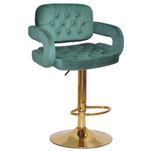 Барный стул Onder Mebli Gor BAR GD-BASE Зеленый B-1036 Бархат