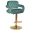 Барний стілець Onder Mebli Gor BAR GD-BASE Зелений B-1036 Оксамит-0-thumb