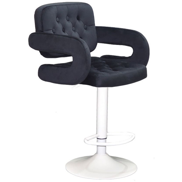 Барный стул Onder Mebli GOR 385 BAR WT-BASE Черный B-1011 Бархат-0
