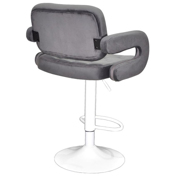 Барный стул Onder Mebli GOR 385 BAR WT-BASE Серый B-1034 Бархат-2