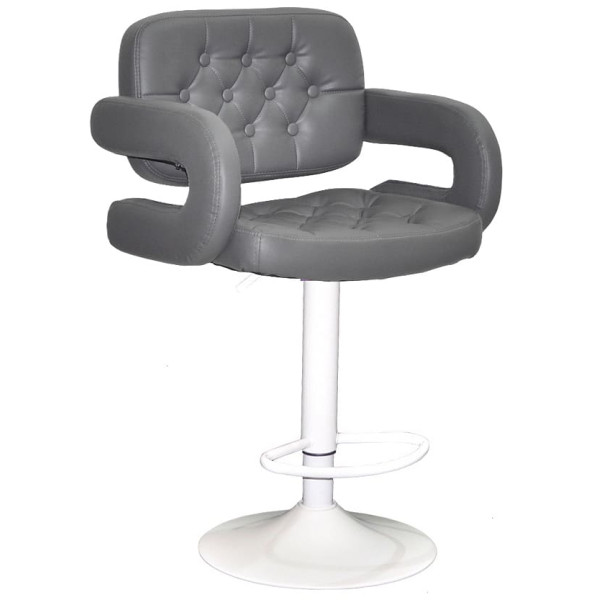 Барный стул Onder Mebli Gor 385 BAR WT-BASE Серый 1001 Экокожа-0