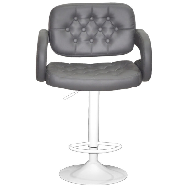 Барный стул Onder Mebli Gor 385 BAR WT-BASE Серый 1001 Экокожа-1