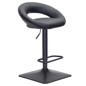 Барний стілець Onder Mebli Holy BAR 4-BK-BASE Чорний Екошкіра