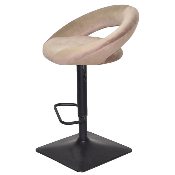 Барний стілець Onder Mebli Holy BAR 4-BK-BASE Кавовий B-1042 Оксамит-3