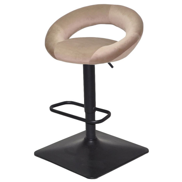 Барний стілець Onder Mebli Holy BAR 4-BK-BASE Кавовий B-1042 Оксамит-1