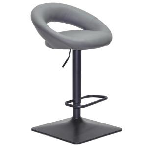 Барний стілець Onder Mebli Holy BAR 4-BK-BASE Сірий 1001 Екошкіра