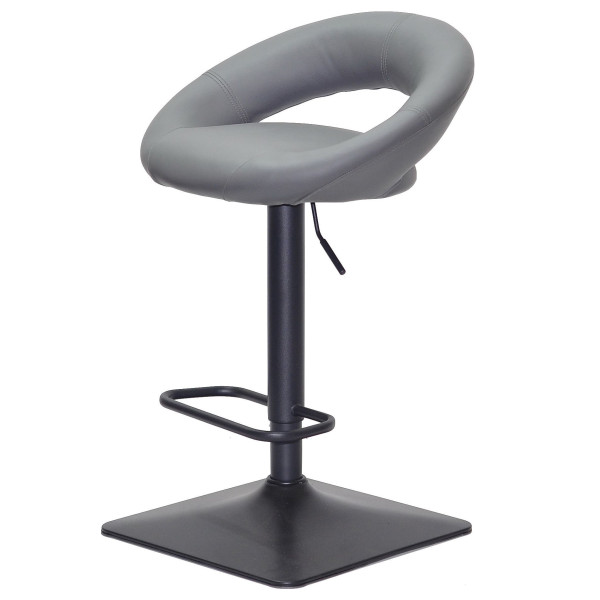 Барний стілець Onder Mebli Holy BAR 4-BK-BASE Сірий 1001 Екошкіра-1