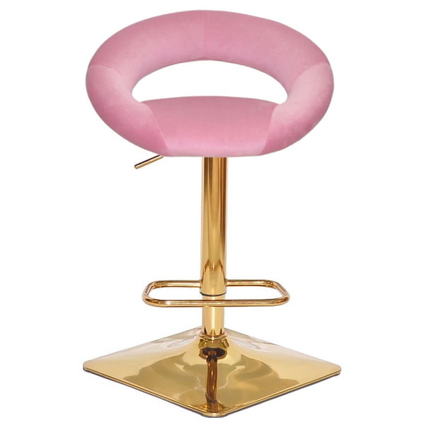 Барний стілець Onder Mebli Holy BAR 4-GD-BASE Фрез B-1025 Оксамит-0