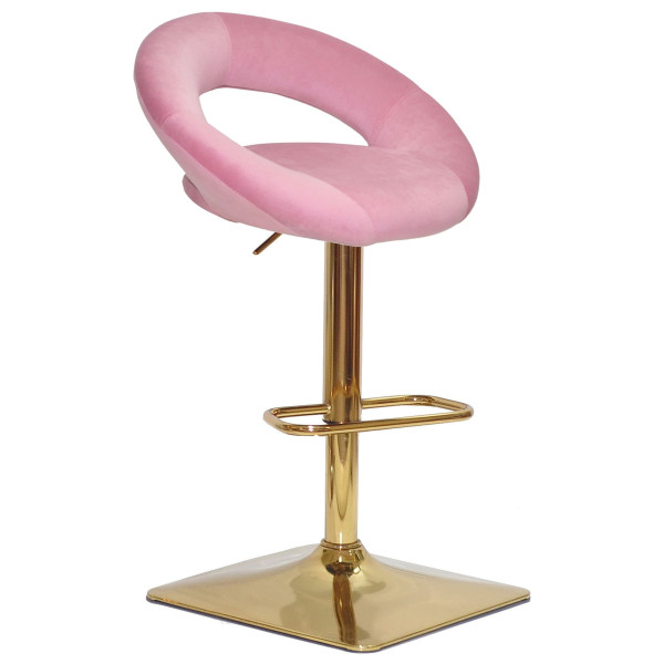 Барний стілець Onder Mebli Holy BAR 4-GD-BASE Фрез B-1025 Оксамит-1