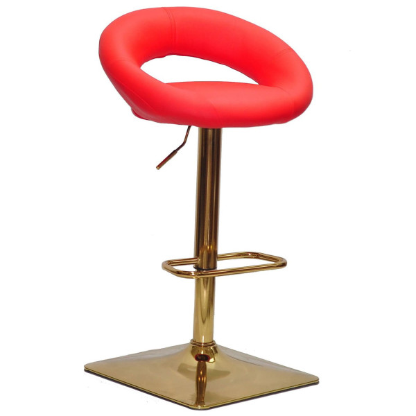 Барний стілець Onder Mebli Holy BAR 4-GD-BASE Червоний 1007 Екошкіра-0