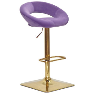 Барний стілець Onder Mebli Holy BAR 4-GD-BASE Пурпур B-1013 Оксамит
