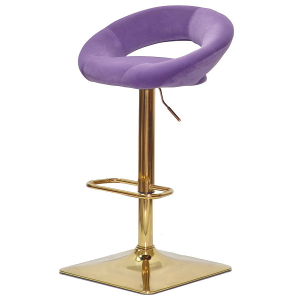 Барний стілець Onder Mebli Holy BAR 4-GD-BASE Пурпур B-1013 Оксамит-1
