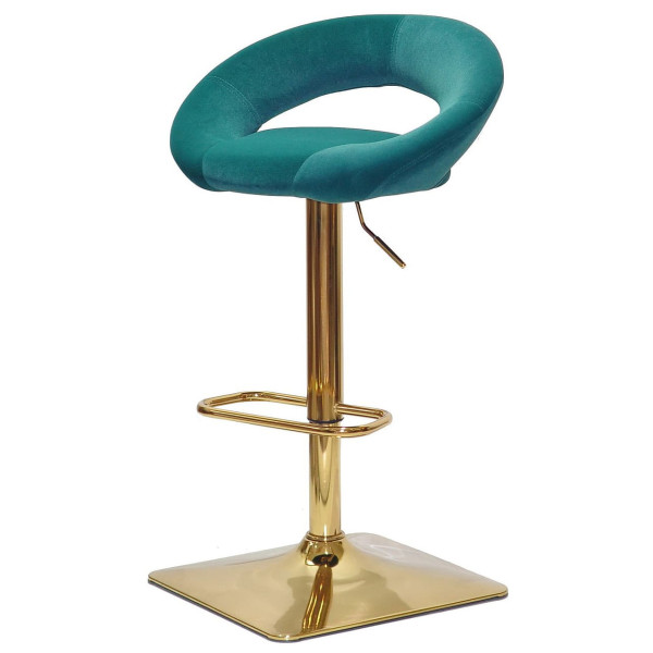 Барний стілець Onder Mebli Holy BAR 4-GD-BASE Зелений B-1003 Оксамит-1