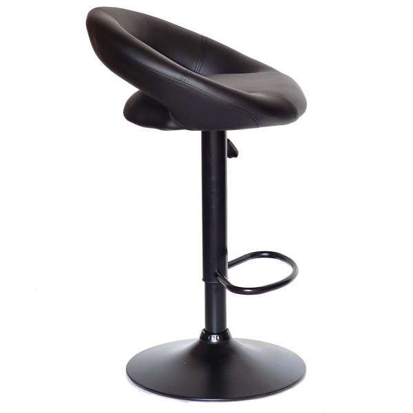 Барный стул Onder Mebli Holy BAR BK-BASE Черный Экокожа-1