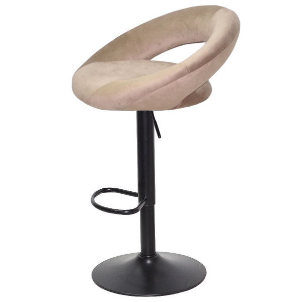 Барний стілець Onder Mebli Holy BAR BK-BASE Кавовий B-1042 Оксамит-3