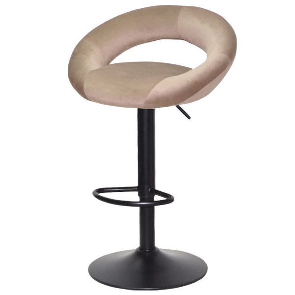 Барний стілець Onder Mebli Holy BAR BK-BASE Кавовий B-1042 Оксамит-1