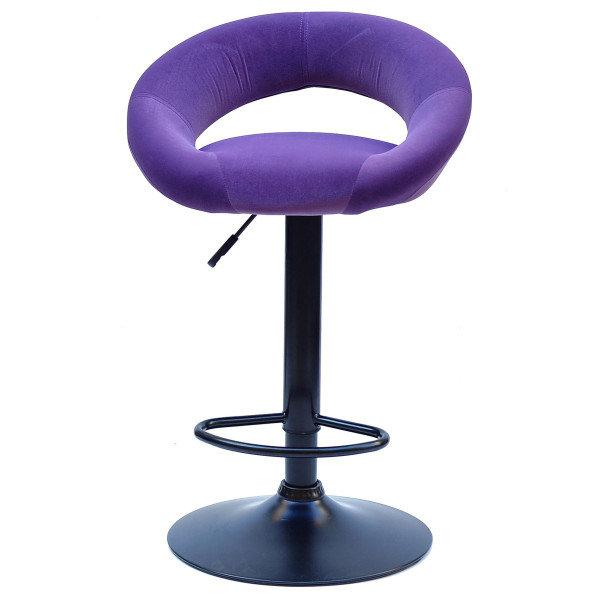 Барний стілець Onder Mebli Holy BAR BK-BASE Пурпуровий B-1013 Оксамит-1