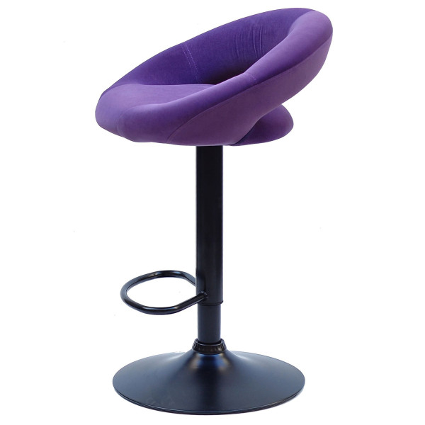 Барний стілець Onder Mebli Holy BAR BK-BASE Пурпуровий B-1013 Оксамит-3