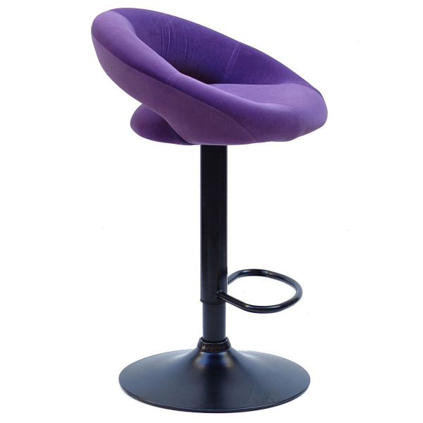 Барний стілець Onder Mebli Holy BAR BK-BASE Пурпуровий B-1013 Оксамит-2