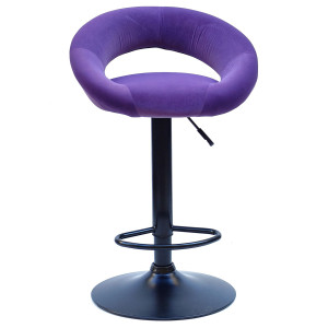 Барний стілець Onder Mebli Holy BAR BK-BASE Пурпуровий B-1013 Оксамит