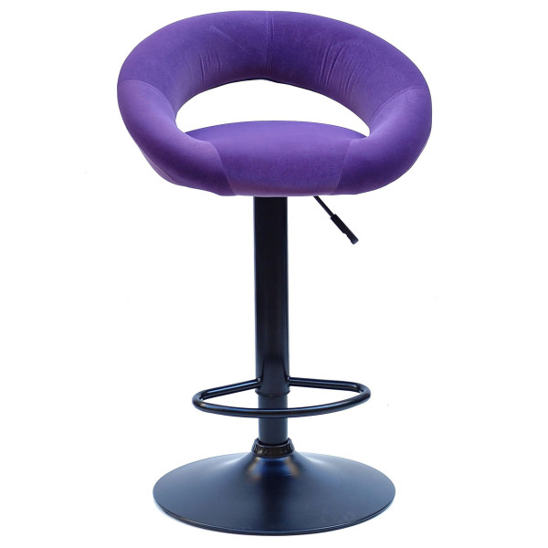 Барний стілець Onder Mebli Holy BAR BK-BASE Пурпуровий B-1013 Оксамит-0