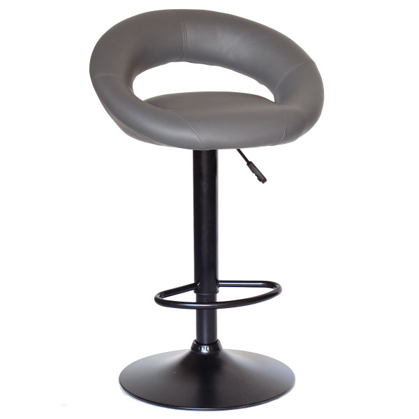 Барний стілець Onder Mebli Holy BAR BK-BASE Сірий 1001 Екошкіра-0