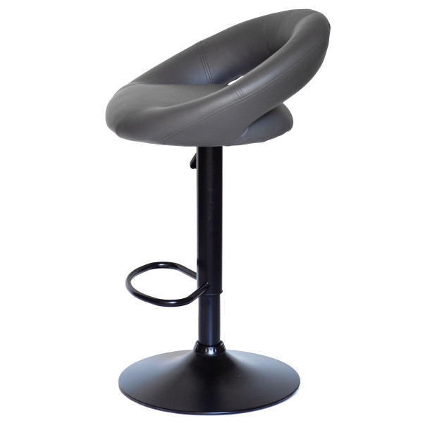 Барний стілець Onder Mebli Holy BAR BK-BASE Сірий 1001 Екошкіра-3