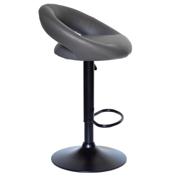 Барний стілець Onder Mebli Holy BAR BK-BASE Сірий 1001 Екошкіра-2