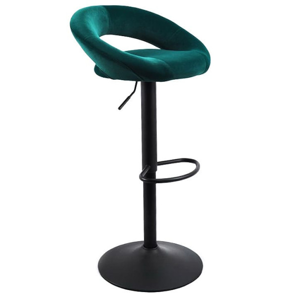 Барный стул Onder Mebli Holy BAR BK-BASE Зеленый B-1003 Бархат-1