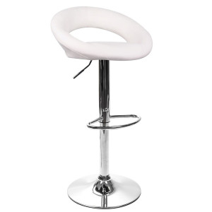 Барний стілець Onder Mebli Holy BAR CH-BASE Білий Екошкіра