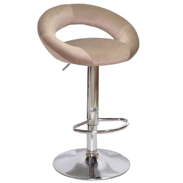 Барний стілець Onder Mebli Holy BAR CH-BASE Кавовий B-1042 Оксамит-0