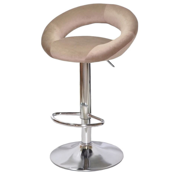 Барний стілець Onder Mebli Holy BAR CH-BASE Кавовий B-1042 Оксамит-1