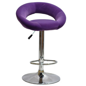 Барний стілець Onder Mebli Holy BAR CH-BASE Пурпуровий B-1013 Оксамит