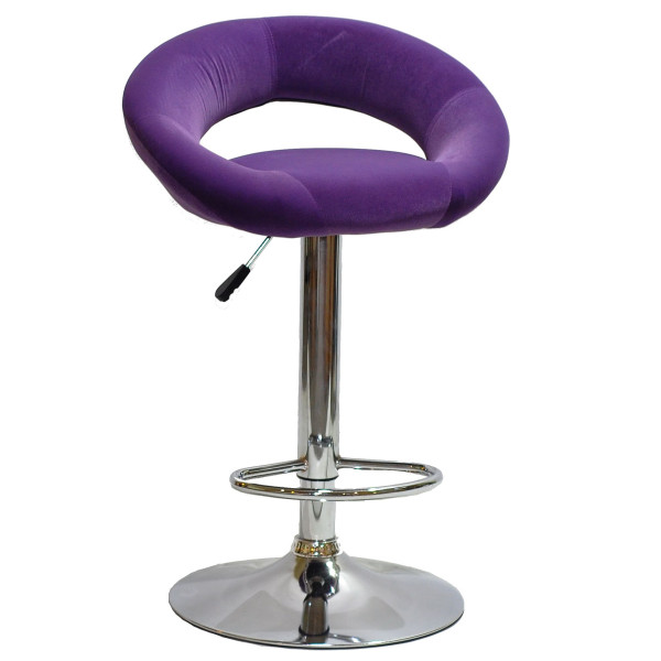 Барний стілець Onder Mebli Holy BAR CH-BASE Пурпуровий B-1013 Оксамит-0