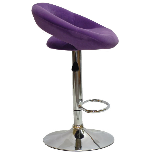 Барний стілець Onder Mebli Holy BAR CH-BASE Пурпуровий B-1013 Оксамит-2