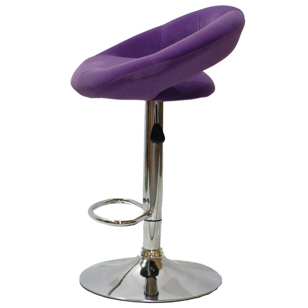 Барний стілець Onder Mebli Holy BAR CH-BASE Пурпуровий B-1013 Оксамит-3
