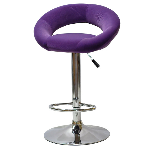 Барний стілець Onder Mebli Holy BAR CH-BASE Пурпуровий B-1013 Оксамит-1