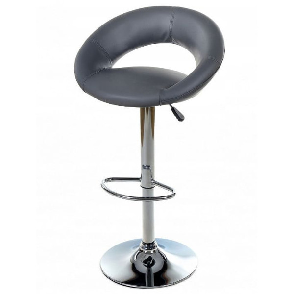 Барный стул Onder Mebli Holy BAR CH-BASE Серый 1001 Экокожа-1