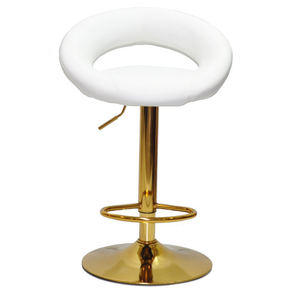 Барний стілець Onder Mebli Holy BAR GD-BASE Білий Екошкіра-0