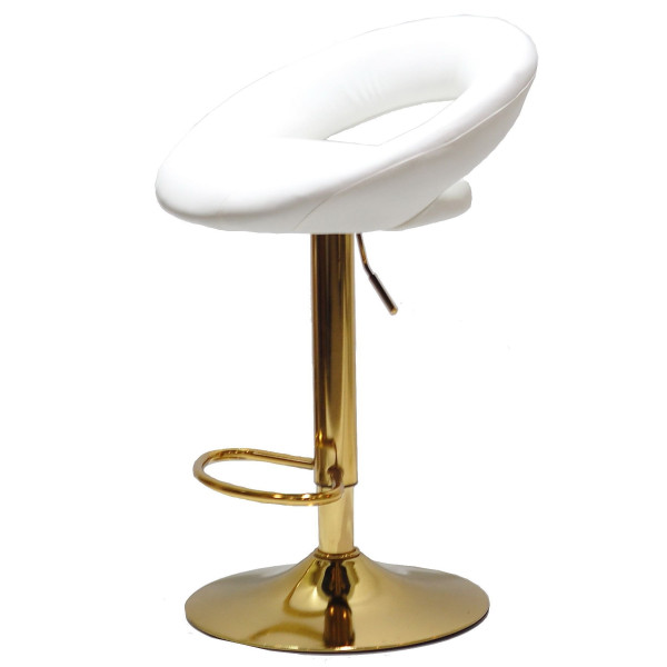 Барний стілець Onder Mebli Holy BAR GD-BASE Білий Екошкіра-2