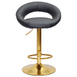 Барний стілець Onder Mebli Holy BAR GD-BASE Чорний Екошкіра