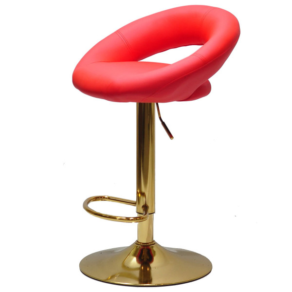 Барний стілець Onder Mebli Holy BAR GD-BASE Червоний 1007 Екошкіра-2