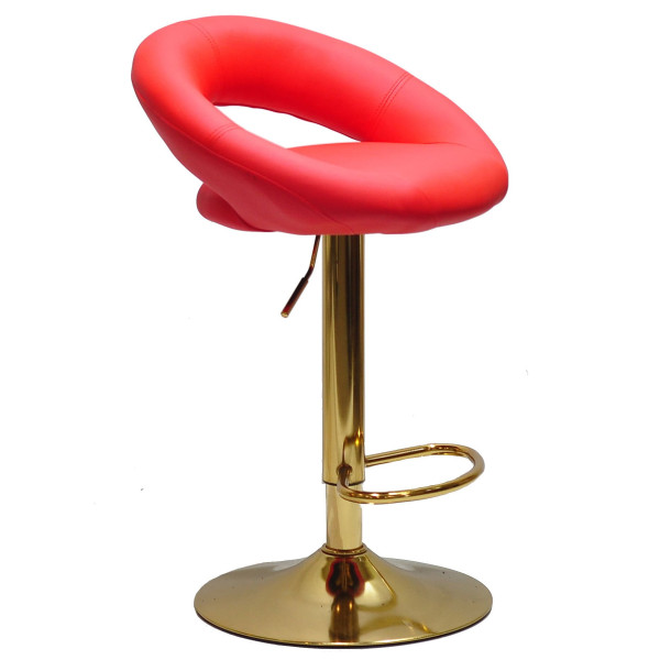 Барний стілець Onder Mebli Holy BAR GD-BASE Червоний 1007 Екошкіра-1
