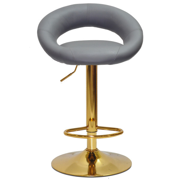 Барний стілець Onder Mebli Holy BAR GD-BASE Сірий 1001 Екошкіра-0