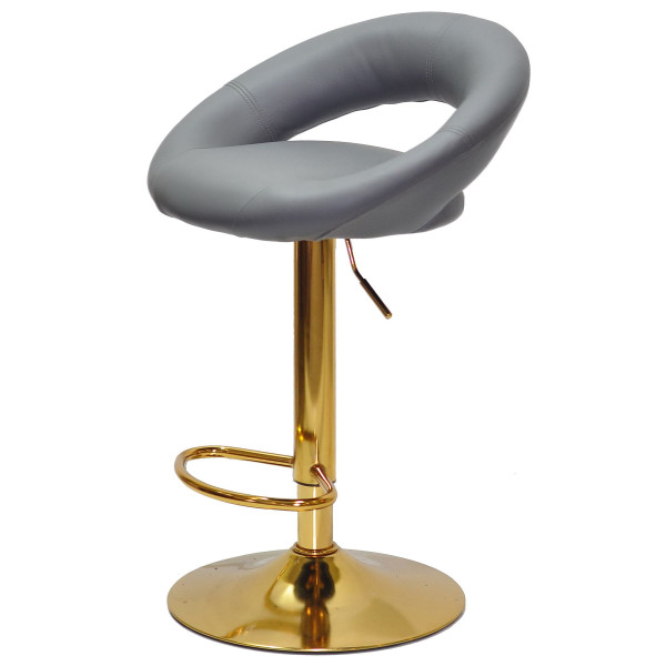 Барний стілець Onder Mebli Holy BAR GD-BASE Сірий 1001 Екошкіра-2